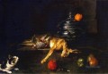 xx Jean Baptiste Simeon Chardin Suppenterrine mit einer Katze ein Rebhuhn und Hase Stalking